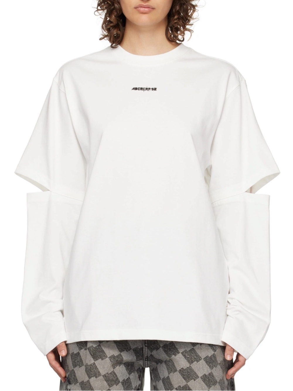 ADER error White Layered Long Sleeve T-Shirt